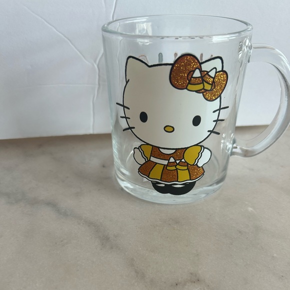 Hello Kitty Fall Candy corn clear mug - Picture 2 of 3